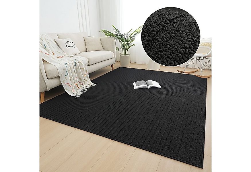 my home Teppich Jola Hoch-Tief-Design, Scandi-Look, Zen, rechteckig, Höhe: günstig online kaufen
