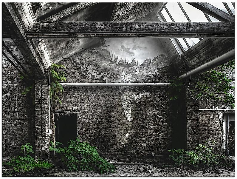 Artland Wandbild "Lost Place - alte Fabrik", Architektonische Elemente, (1 günstig online kaufen