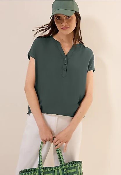 Kurzarmbluse in Unifarbe günstig online kaufen