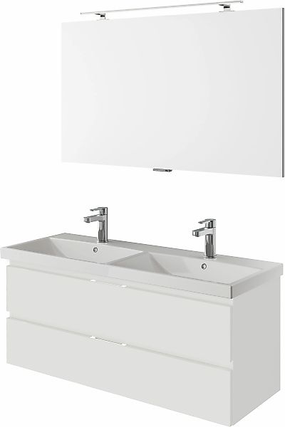 Saphir Badmöbel-Set »Serie 4035 2-teilig, Keramik-Doppelwaschtisch mit LED- günstig online kaufen