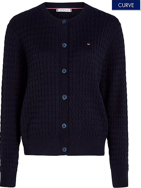 Tommy Hilfiger Curve Strickjacke CRV CO CABLE C-NK CARDIGAN Große Größen günstig online kaufen