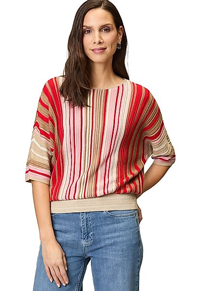 Zero Strickpullover zero Oversized-Pullover gestreift (1-tlg) günstig online kaufen