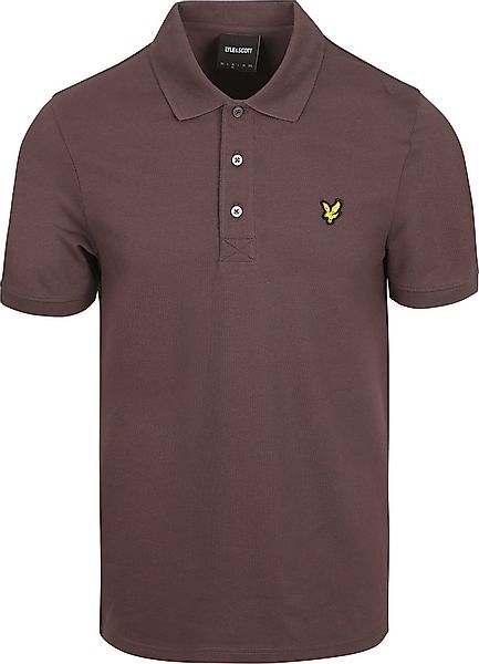 Lyle und Scott Polo Plain Espresso - Größe M günstig online kaufen