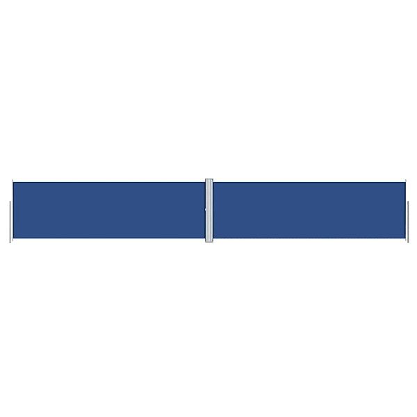 furnicato Seitenmarkise Ausziehbar Blau 160x1000 cm günstig online kaufen