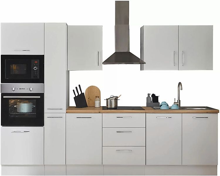 BASIC by Balculina Küchenzeile »Turin«, Breite 300 cm, wahlweise mit E-Gerä günstig online kaufen