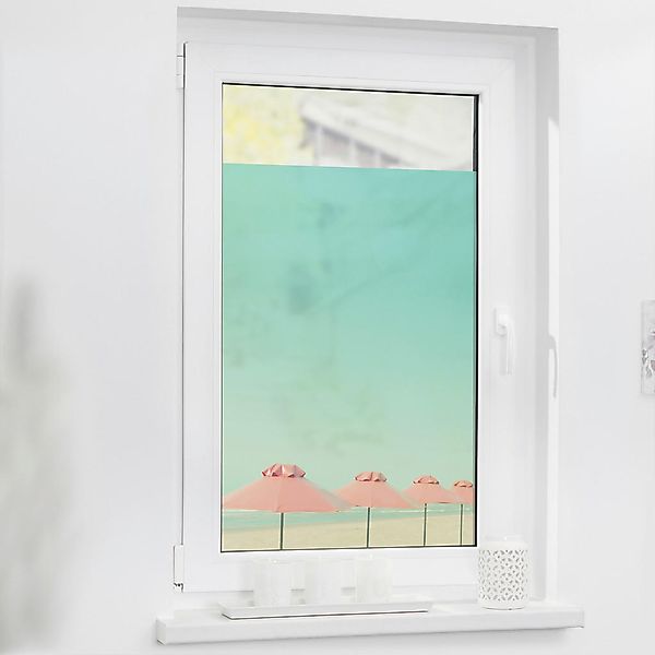 LICHTBLICK Fensterfolie Sonnenschirme Meer Sonnenschirme türkis rosa B/L: c günstig online kaufen