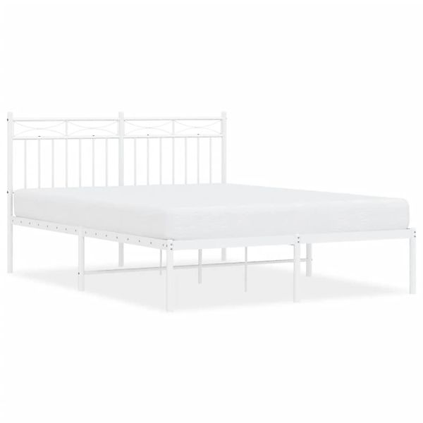 vidaXL Bettgestell mit Kopfteil Metall Schwarz 140x200 cm Modell 171908230 günstig online kaufen