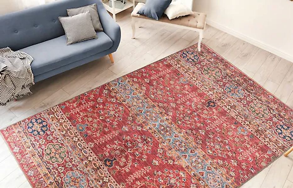 me gusta Teppich »Faye 325«, rechteckig, 6 mm Höhe, Flachgewebe, gedrucktes günstig online kaufen