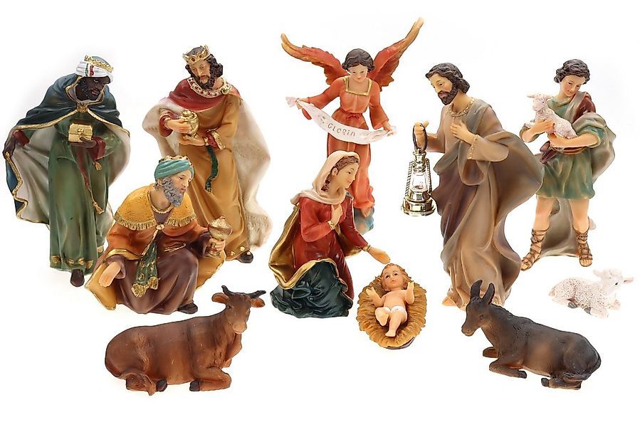 ELLUG Krippenfigur Krippenfiguren Set 11teilig, Höhe bis zu 19cm Laterne mi günstig online kaufen