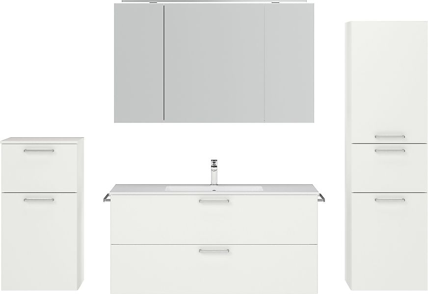 nobilia® Badmöbel-Set Tolvina, (4-St., vormontiert, mit günstig online kaufen