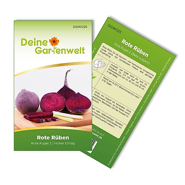 Deine Gartenwelt Rote Beete Rote Kugel Samen günstig online kaufen
