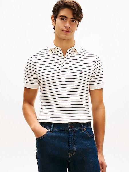 Tommy Hilfiger Poloshirt "1985 SLIM POLO" Markenstickerei, aus Baumwoll-Piq günstig online kaufen