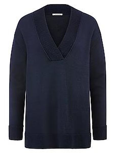 V-Pullover Peter Hahn blau günstig online kaufen