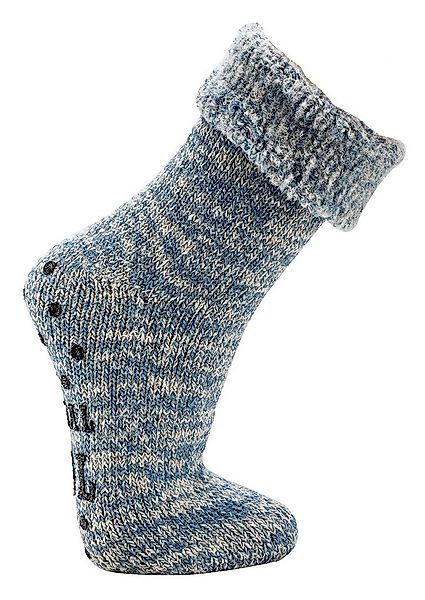 Wowerat Socken MEGA 65% Wolle Thermo ABS Socken Homesocks anti Rutsch innen günstig online kaufen