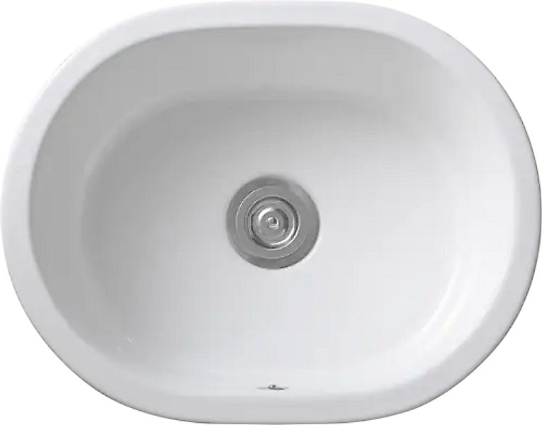 welltime Küchenspüle Föhr, oval, 69/55 cm, günstig online kaufen