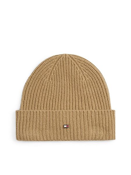 Tommy Hilfiger Beanie TH FLAG CASHMERE Premium Line mit Umschlag, aus Stric günstig online kaufen