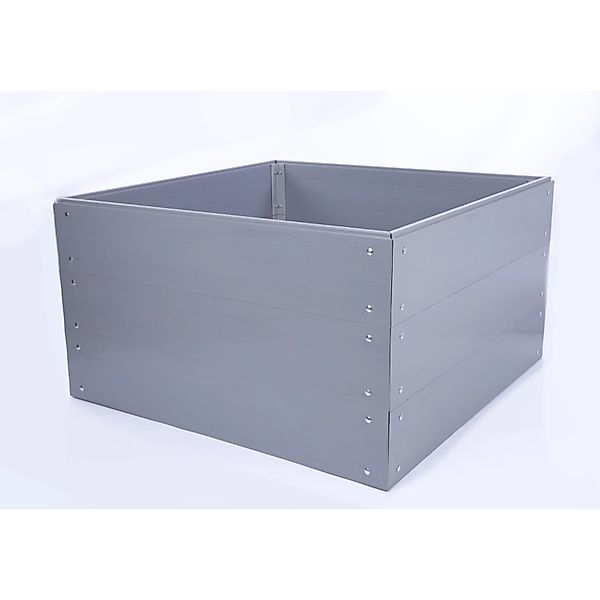 PROREGAL Hochbeete Growline Plast HxBxT 61x100x45cm 3 Ebenen Grau günstig online kaufen