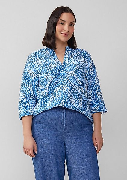 s.Oliver Kurzarmbluse Bluse Strukturierte Tunikabluse mit 3/4-Ärmeln günstig online kaufen