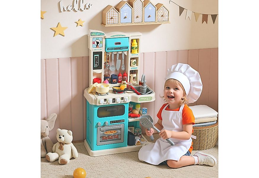 AIYAPLAY Spielküche für 3-6 Jahre Kinder Kunststoff, ABS, 92-teiliges Küche günstig online kaufen