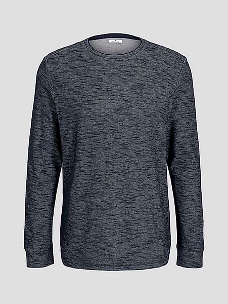 TOM TAILOR Rundhalsshirt Double Face Longsleeve (1-tlg) günstig online kaufen