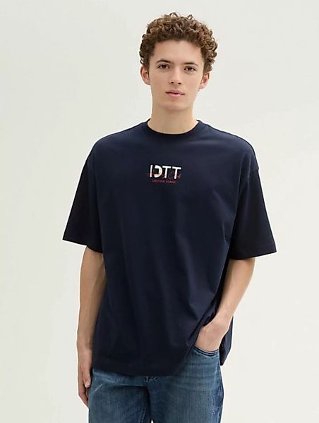 TOM TAILOR Denim T-Shirt Oversized T-Shirt mit Stickerei mit Stickereien günstig online kaufen