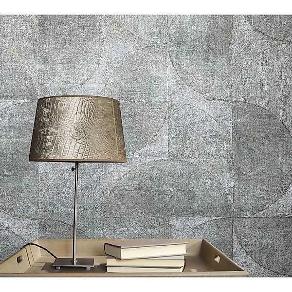 Marburg Vliestapete Vintage Deluxe geometrische Struktur Pearl FSC® günstig online kaufen