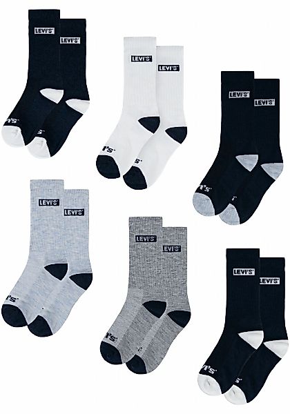 Levis Kids Socken "LHN BOX TAB HIGH CUT 6PK" Packung, 6 Paar tlg. UNISEX günstig online kaufen