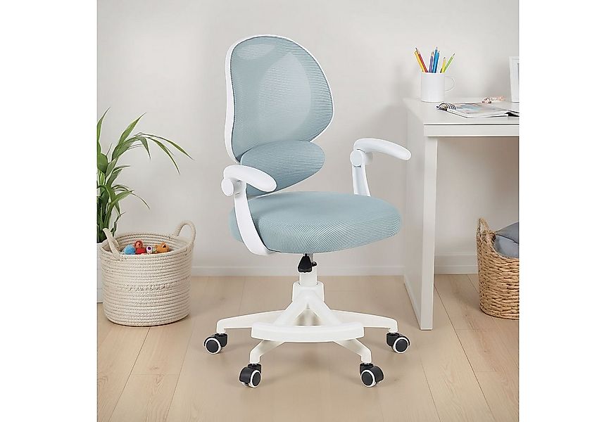 IDIMEX Drehstuhl ISLA, Schreibtischstuhl mit Fußstütze ergonomisch höhenver günstig online kaufen