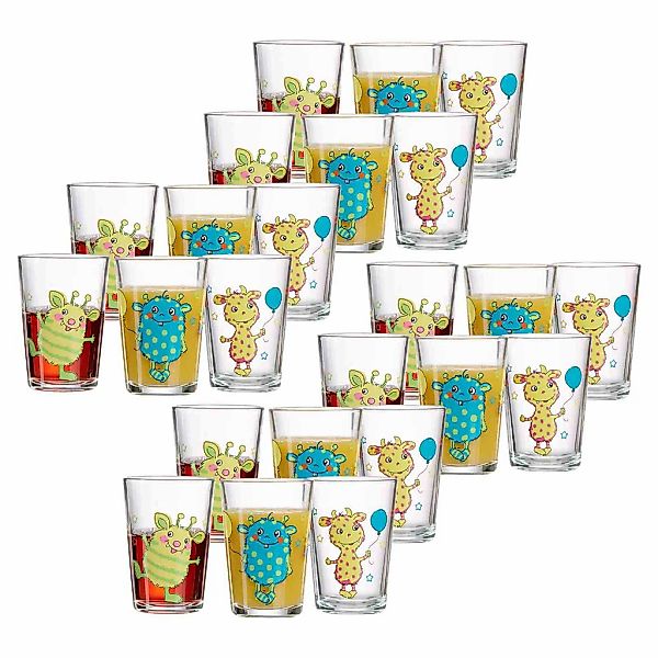 Ritzenhoff & Breker Kinderbecher "Kindergläser Monsterchen 205 ml 24er Set günstig online kaufen