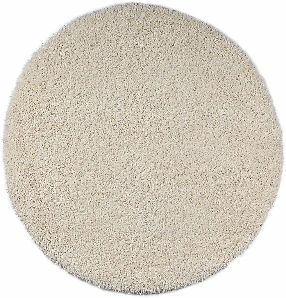 my home Teppich »Viva Teppich rund«, rund, 45 mm Höhe, Uni-Farben, einfarbi günstig online kaufen