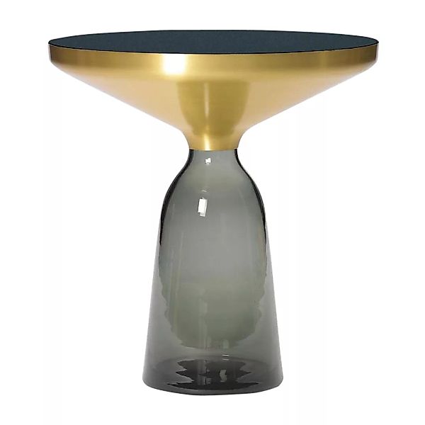 ClassiCon - Bell Side Table Beistelltisch Messing - quarz-grau/Kristallglas günstig online kaufen