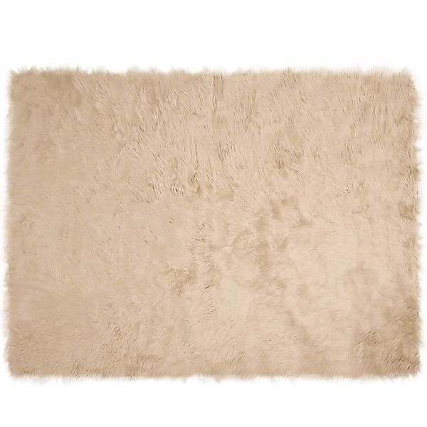 vidaXL Kunstschaffell Teppich Tafalla Beige 240 x 340 cm Polyester 42021486 günstig online kaufen