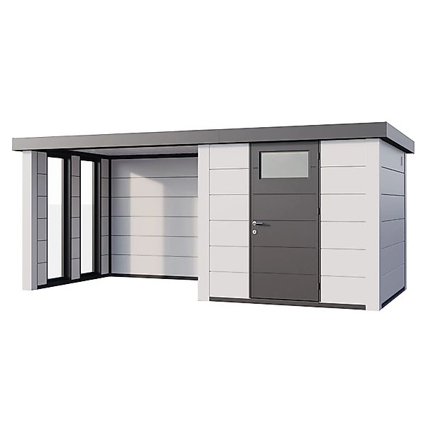 Gerätehaus Classico 2424 Lounge S Links Fenster u. Weiße Ecken 522 x 238 cm günstig online kaufen