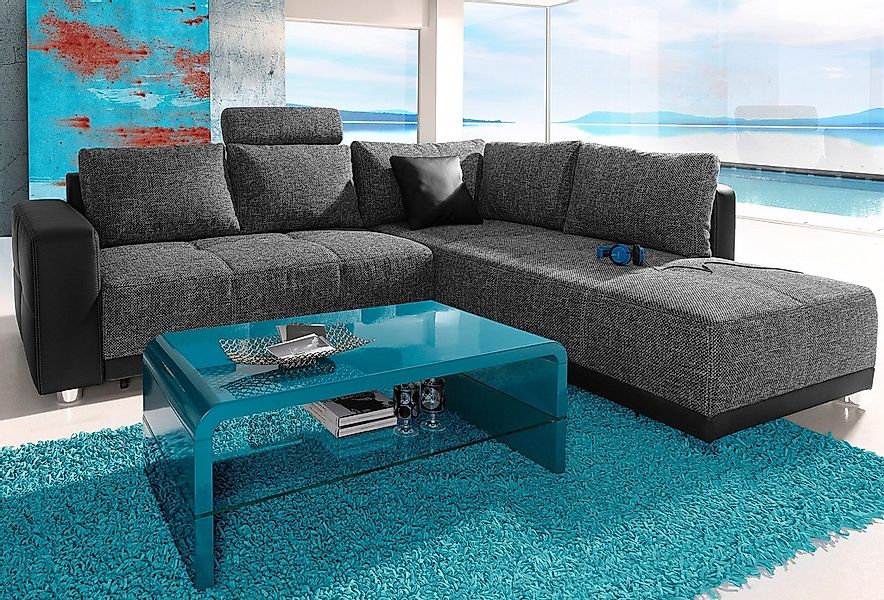 Jockenhöfer Gruppe Ecksofa "Orlando L-Form" mit Bettfunktion, Bettkasten un günstig online kaufen