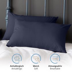 Komfortec Kissenbezug Premium Kopfkissenbezug, gebürstet 100% günstig online kaufen