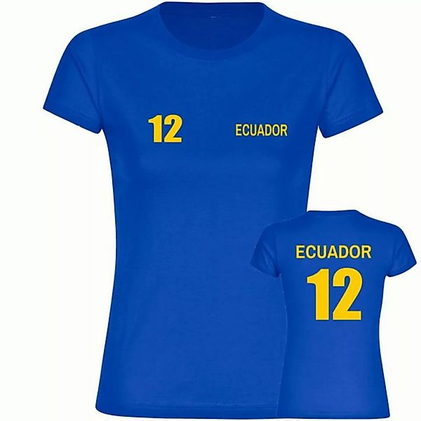 multifanshop T-Shirt Damen Ecuador - Trikot Nummer 12 - Frauen günstig online kaufen