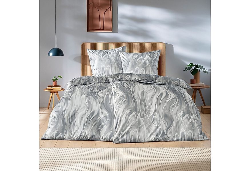 Estella Bettwäsche Estella Interlock Jersey Bettwäsche Klaas 6367-810 Grau günstig online kaufen
