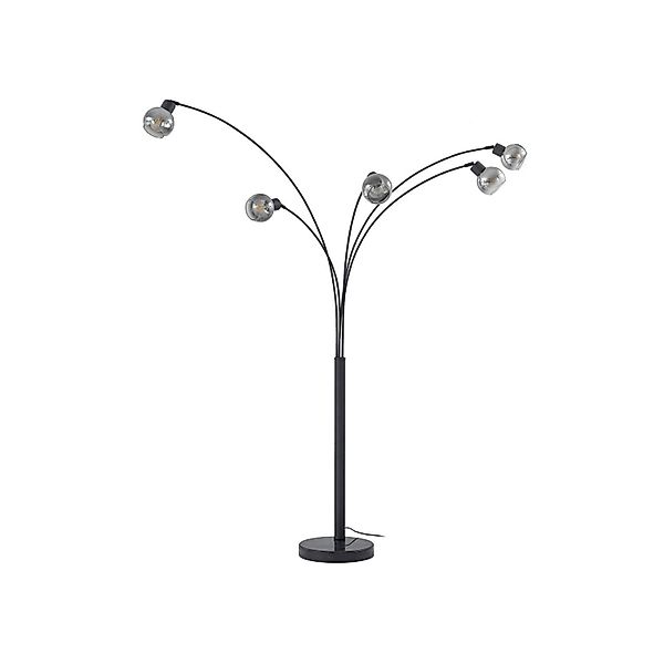 Lindby Stehlampe Bogenleuchte Braccio 10030734 Modern in Schwarz aus Metall günstig online kaufen