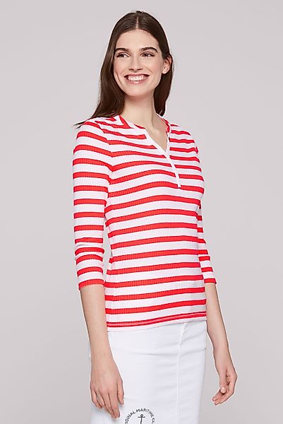 SOCCX 3/4-Arm-Shirt mit längerer Rückenpartie günstig online kaufen
