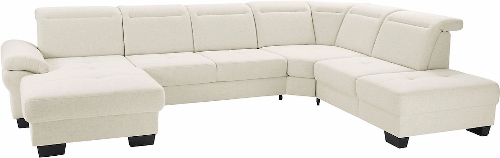 Home affaire Wohnlandschaft "Cornwall U-Form" inkl. Sitztiefenverstellung, günstig online kaufen