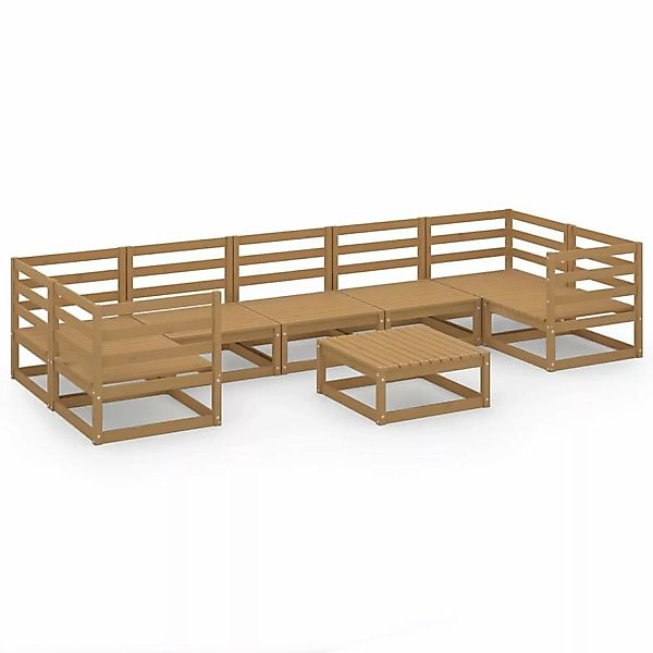 vidaXL 8-tlg Garten-Lounge-Set Massivholz Kiefer Modell 27 günstig online kaufen