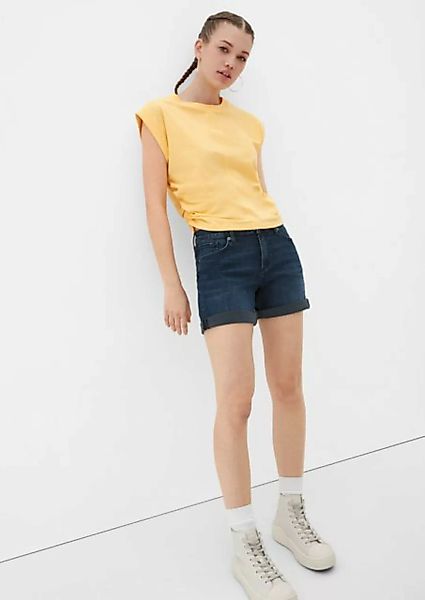 QS Jeansshorts Jeans-Shorts Abby / Slim Fit / Mid Rise / Slim Leg Waschung günstig online kaufen
