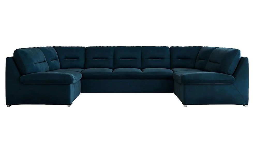 Wohnlandschaft mit Schlaffunktion Comodo ¦ blau ¦ Maße (cm): B: 340 H: 93 P günstig online kaufen