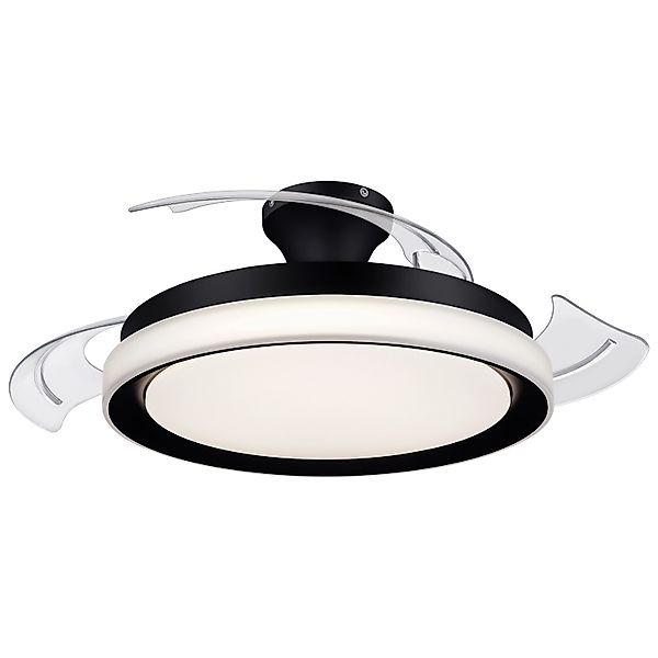 Philips LED-Deckenventilator Bliss schwarz/weiß, leise, CCT günstig online kaufen