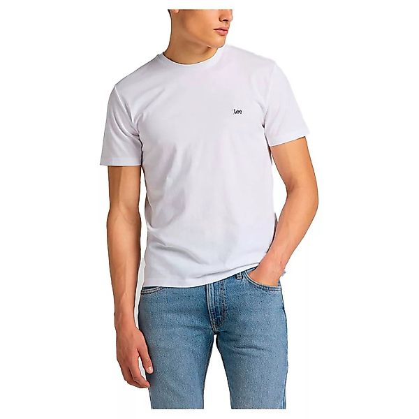 Lee Patch Logo Tall Fit Kurzärmeliges T-shirt M White günstig online kaufen