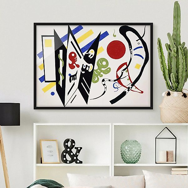 Bild mit Rahmen Kunstdruck - Querformat Wassily Kandinsky - Reciproque günstig online kaufen