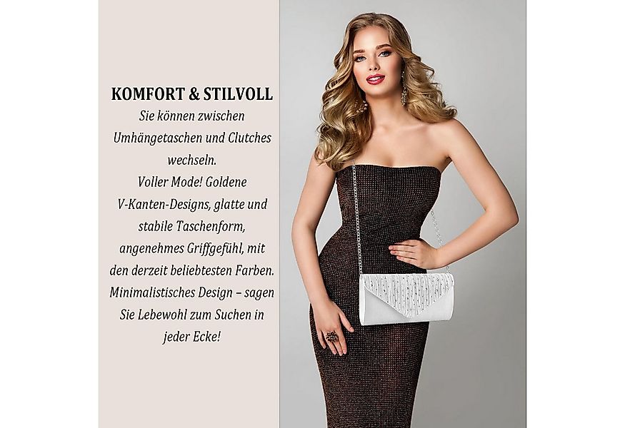 Coonoor Abendtasche Mit Strass besetzte Abendtasche, Hochzeitsclutch, Party günstig online kaufen