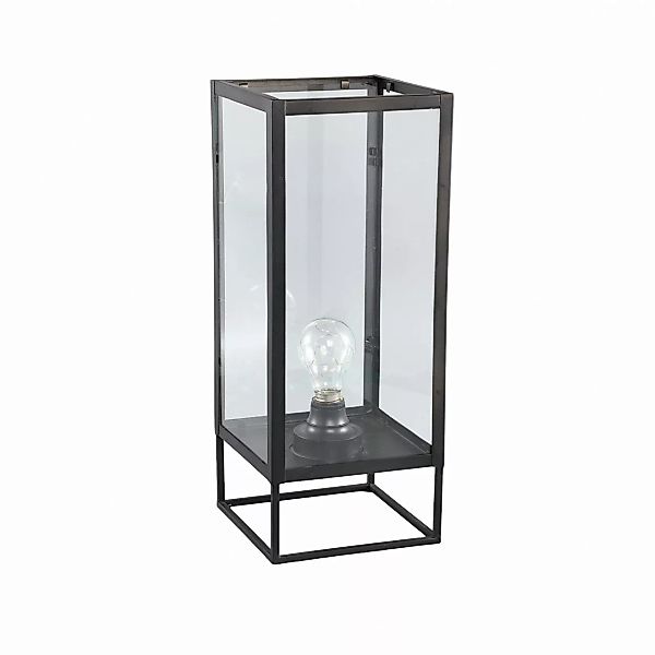Tischlampe Dekolampe Industrial-Design Quarderförmig LED Metall Schwarz günstig online kaufen