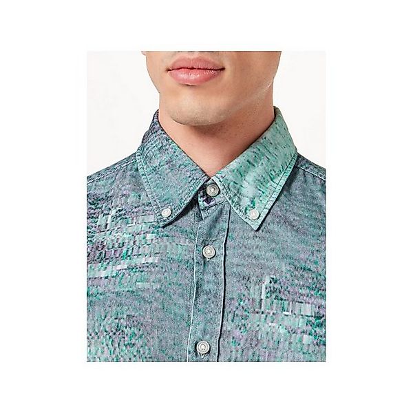 HUGO Langarmhemd Hemd für Unisex in grün (1-tlg) günstig online kaufen