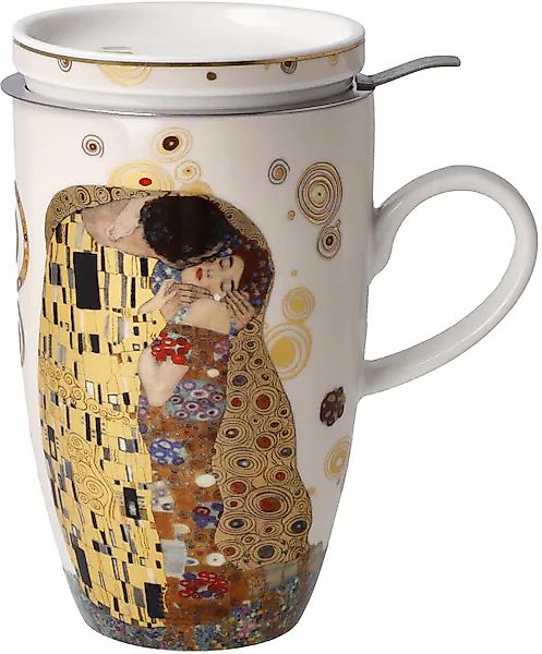 Goebel Tasse »Klimt«, Artis Orbis, Teetasse mit Deckel/Sieb, Metall, Gustav günstig online kaufen